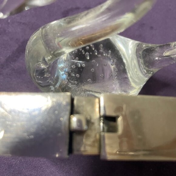 STERLING SILVER UNIQUE SQAURE DESIGN BRACELET - Picture 5 of 6